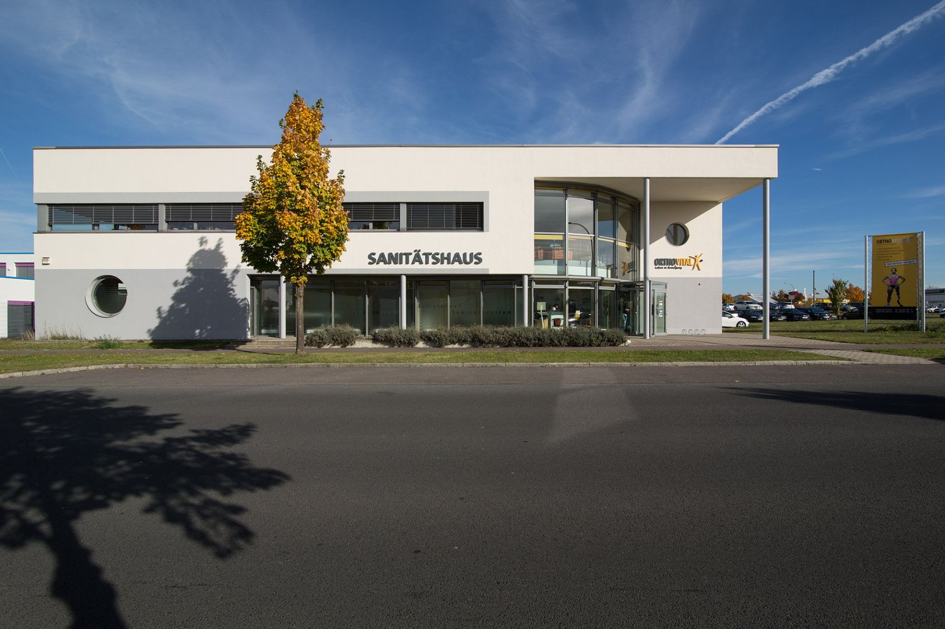 Umbau Innenarchitektur Sanitätshaus Leipzig Markkleeberg, Architekt Michael Flagmeyer