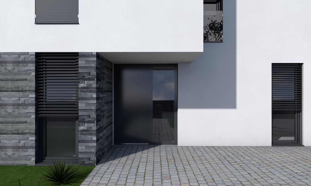 Neubau modernes Einfamilienhaus mit Satteldach in Deuna, Architekt Michael Flagmeyer