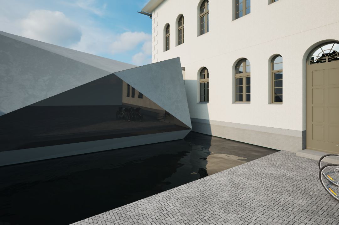 Umbau und Erweiterung Villa Seige für den Fahrradspezialisten BikeMike in Pößneck, Thüringen. Architekt Michael Flagmeyer
