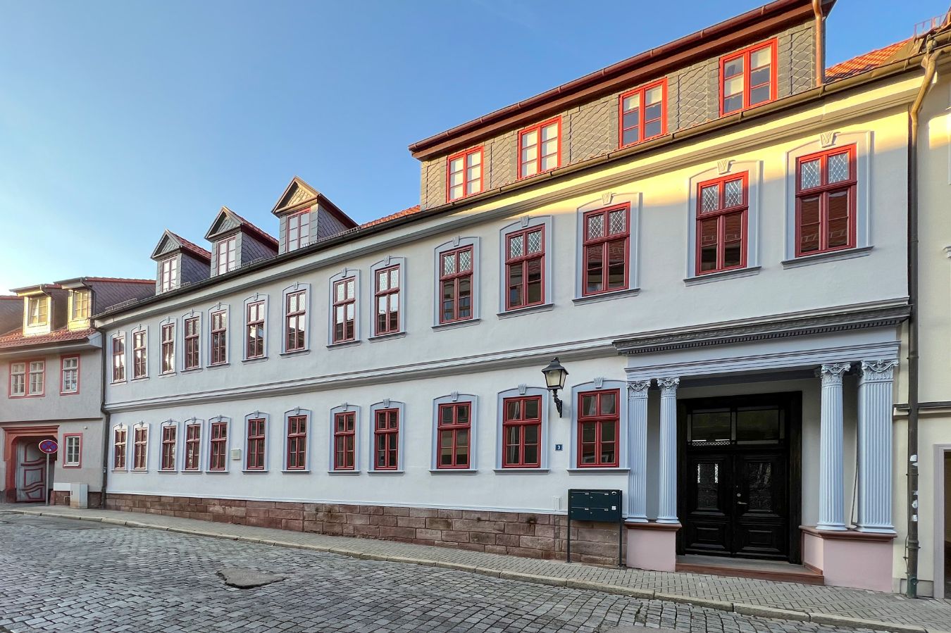 Umbau, Sanierung und Modernisierung Mehrfamilienhaus Büro Stadtmauer Denkmalschutz Nordhausen, Architekt Michael Flagmeyer